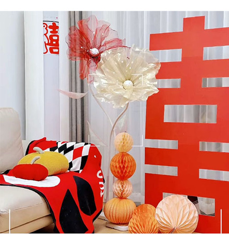 Decoração De Festa De Casamento Com Flor Gigante De 50 Cm