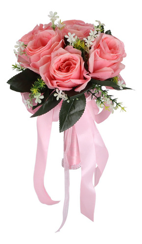 Simulación De Flores De Seda Artificial Para Ramo De Boda