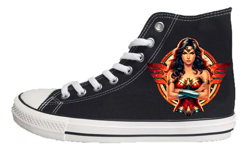 Zapatillas Con Wonder Woman Regalo Navidad Cumpleaños