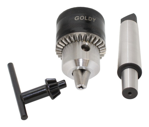 Mandril 5/8 3-16mm Cônico B16 Com Chave Goldy + Haste 2b16