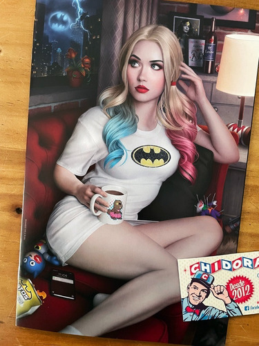 Comic - Harley Quinn #24 Warren Louw Virgin Asm 601 Campbell