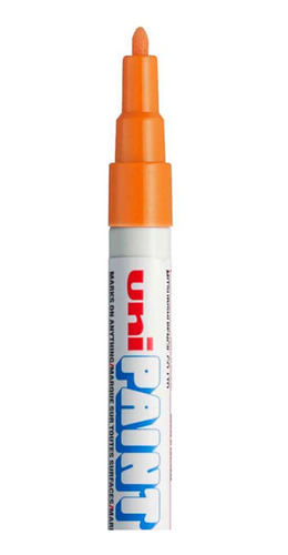 Caneta Permanente, Paint Marker, Px-21, Ponta Fina, Laranja