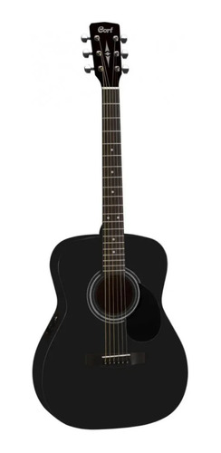 Imagen 1 de 2 de Guitarra electroacústica Cort  Standard AF510E  black satin
