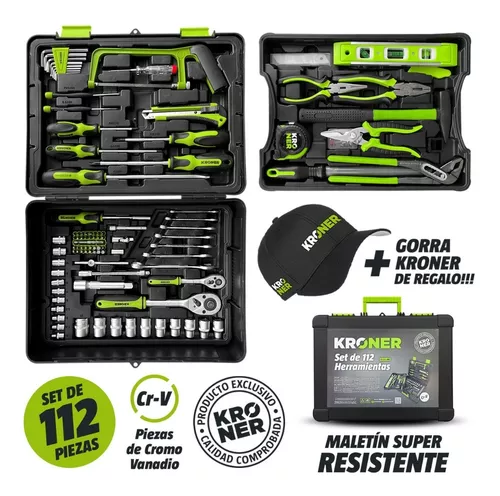 Set Juego Herramientas Maletin Branx 105 Pzas C Vanadio B3