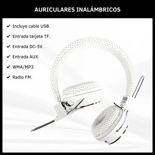 Combo Auriculares Inalambricos Bluetooth + Cable Datos Usb