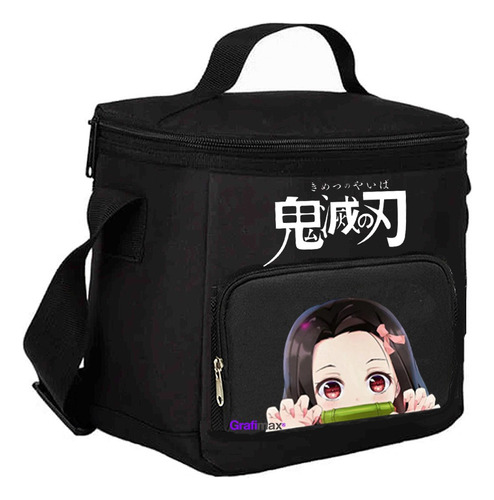 Lonchera Nezuko Escondida Anime Bolsa Almuerzo Grafimax