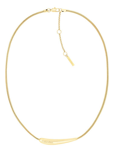 Colgante Calvin Klein Elongated Drops De Acero Dorado 350003