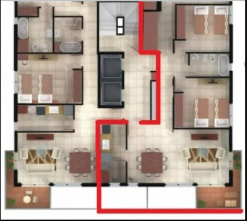 Imagen 6 de 6 de Departamento 3 Dormitorios Centro Santa Fe