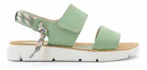 Comprar Sandalia Chatita Mujer Cuero Bestseller Moda Bonie Verde