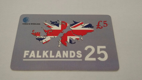 Cartão Telefônico Guerra Das Falklands 25 Anos