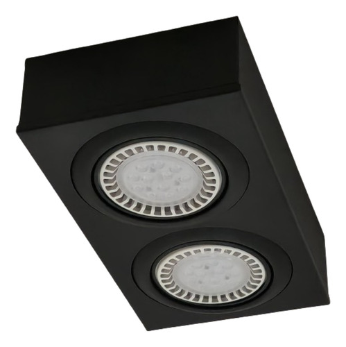 Aplique Plafón Led 24w Móvil 2 Luces Ar111 Gu10 Cardánico