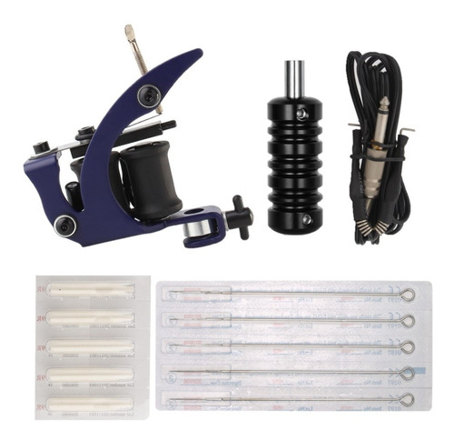 Kit Tattoo: Maquina Standard + Grip, Cable, Agujas Y Tips