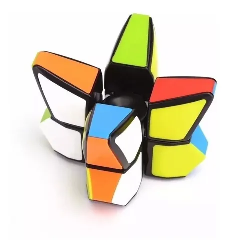 Spinner Cubo Magico Forma Estrella 3 X 3 Magic Cube 2 En 1