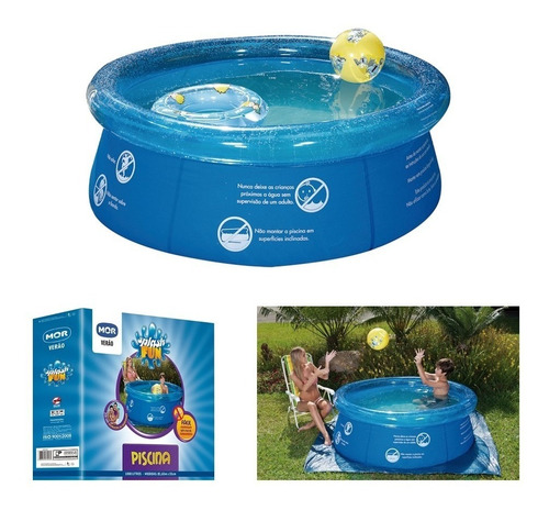 Piscina Inflável Splash Fun 1000 Litros Infantil 1048 - Mor