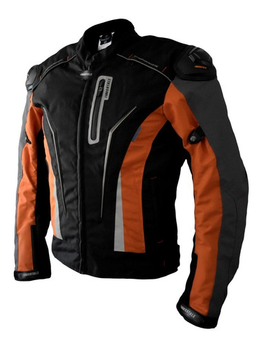 Chamarra Para Moto Immortale Confort Z Naranja/ Negro