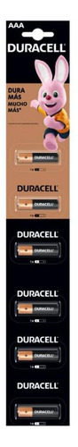 Pila Duracell Alcalina Aaa Tira Con 6 Mn2400b1 Chica