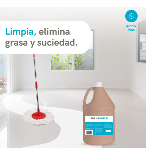 Palimex Limpiador Multiusos Pino Suciedad Y Grasa 3.7lt