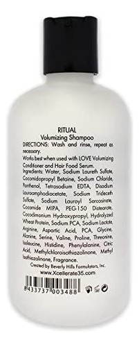 Xcellerate35 Ritual Volumizing Shampoo Unisex 8 Oz