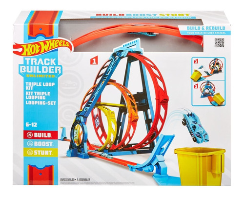 Hot Wheels Track Builder Unlimited Triple Loop Kit