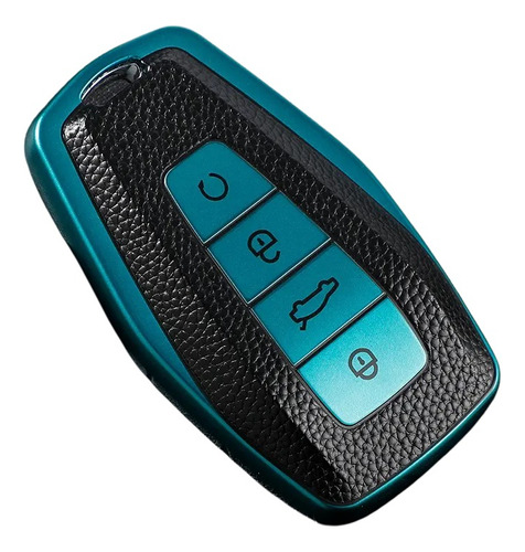 Funda Para Llave Geely Coolray 4 Botones Bicolor