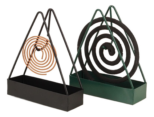 Incensario Triangular Con Soporte Para Incienso Repelente De