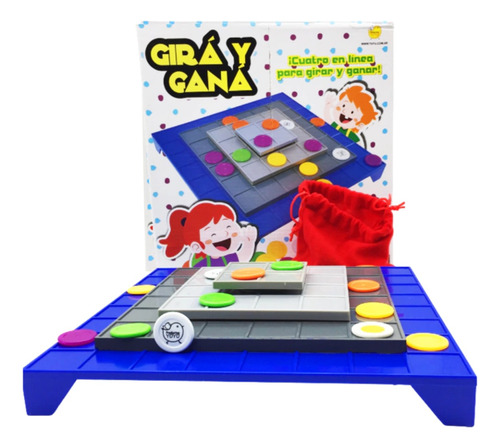 Juego De Mesa Girá Y Ganá Cuatro En Linea Para Girar Y Ganar