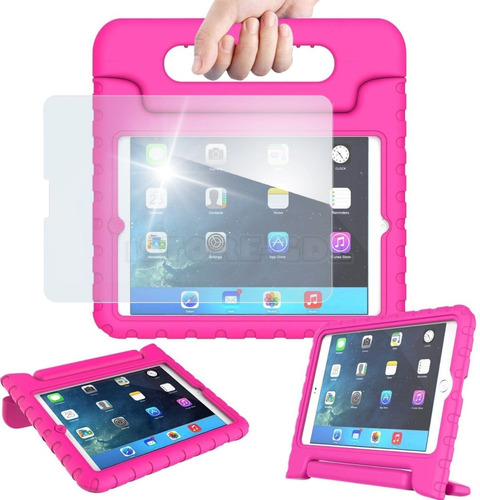 Mica + Funda Uso Rudo Goma Para iPad 2 A1395 A1396 A1397