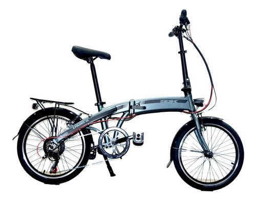 Imagen 2 de 10 de Bicicleta Eléctrica Plegable Sbk X9 Rodado 20 Shimano 6 Vel