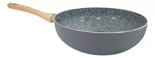 Wok Granito Stone Aluminio Forjado 28cm Antiadherente Hudson - Bazar Gourmet