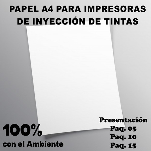 Papel Vinil Para Impresoras De Tintas Tamaño A4