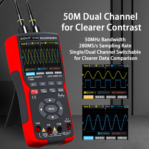 Osciloscopio De Mano 3 En 1 Automotriz 50mhz