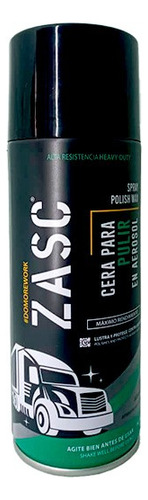 Cera Para Pulir En Aerosol Para Vehiculos 450ml Marca Zasc