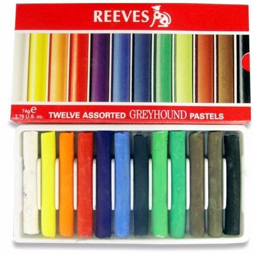 Kit Com 10 Cjts Pastel Seco Soft Desenho Reeves Giz 12 Cores