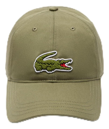 Gorra De Sarga Con Insignia De Cocodrilo Lacoste Para Caqui,