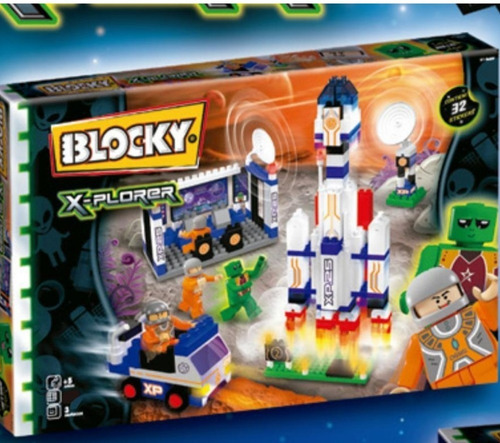 Blocky X-plorer 290 Pzs Lanzamiento De Cohete 01-0689 Srj