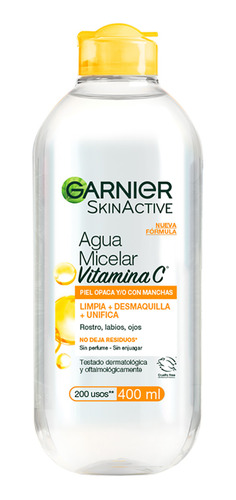 Agua Micelar Garnier Vitamina C 400ml