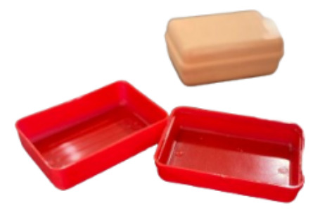 Jabonera Plastico C/tapa Colores Viaje Club Souvenir