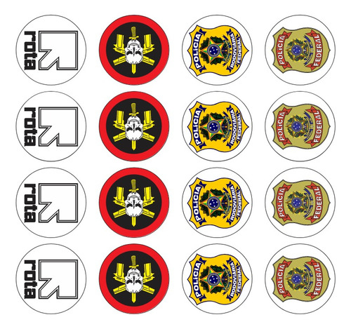 Jogo De Aliado Da Policia Federal, Bope, Prf E Rota, Pm-sp