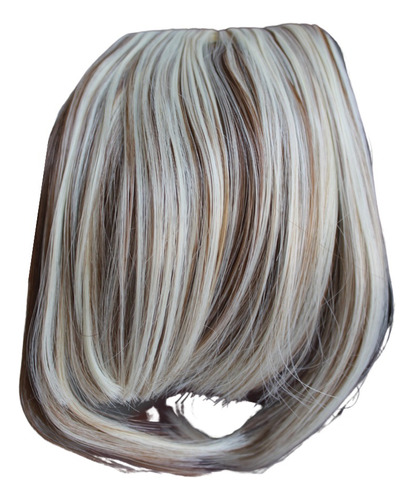 Flequillo Copete Postizo Falso Cabello Fibra Natural Clip On