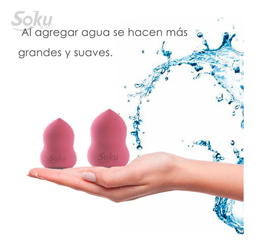 Soku Base Para Esponja Maquillaje Puff Cosmetico Humedo Seco