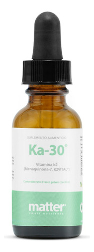Matter, Ka-30, Vitamina K2 (menaquinona-7, K2vital) 30ml Sabor Natural