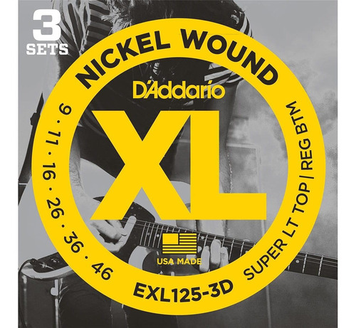 D'addario Exl125-3d Cuerda Para Gutarra Electrica 3