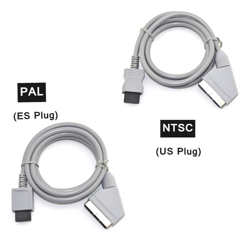 (b) Cable Rgb Scart De Vídeo Tv Av Para Wii Ntsc/pal/gam