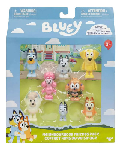 Muñecos X8 Bluey Neightborhood Friends Pack 17676