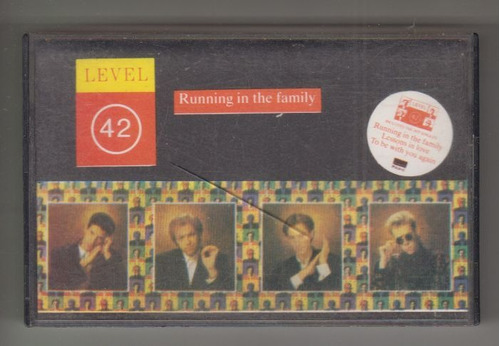 1987 Level 42 Running Family Cassete Uruguay Spanish Titles