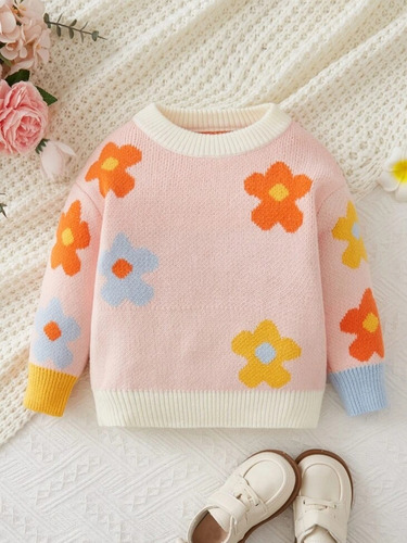 Suéter / Sweater Para Bebé Niña De 9-12 Meses Marca Shein