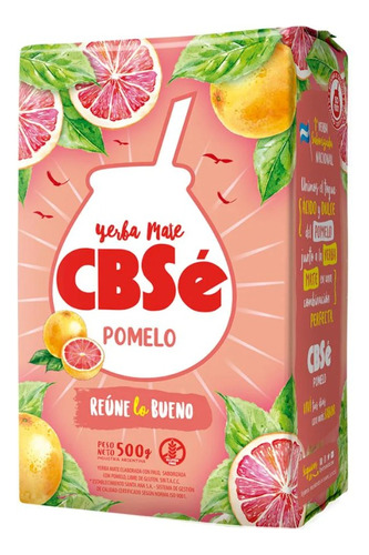 Yerba Mate Compuesta Sabor Pomelo 500g - Cbsé