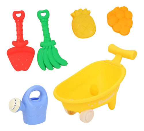 Juguetes De Arena Para La Playa Para Niños, Kit De Amarillo