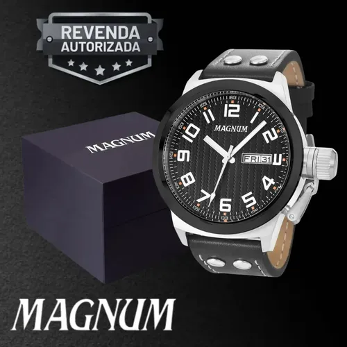 Markmont classic Magnum Opus｜ニッケルプレート Relógio Magnum Masculino Social Prateado Calendário Luxo Nf