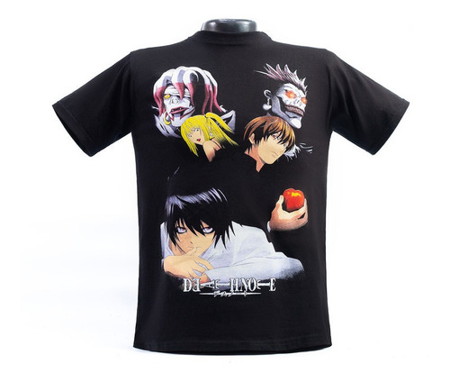 Franela Anime Death Note Unisex Adulto Algodón